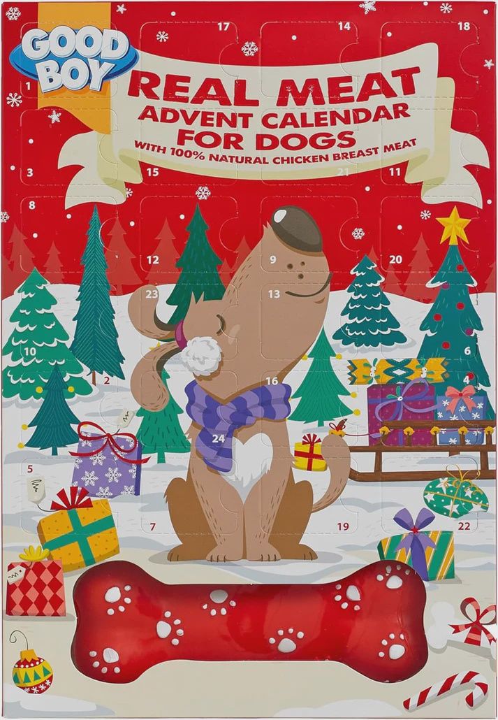 X Good Boy Real Meat Dog Advent Calendar 100g