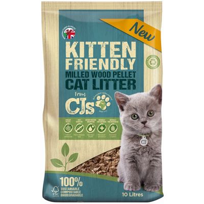 CJs Kitten Friendly Cat Litter 10L