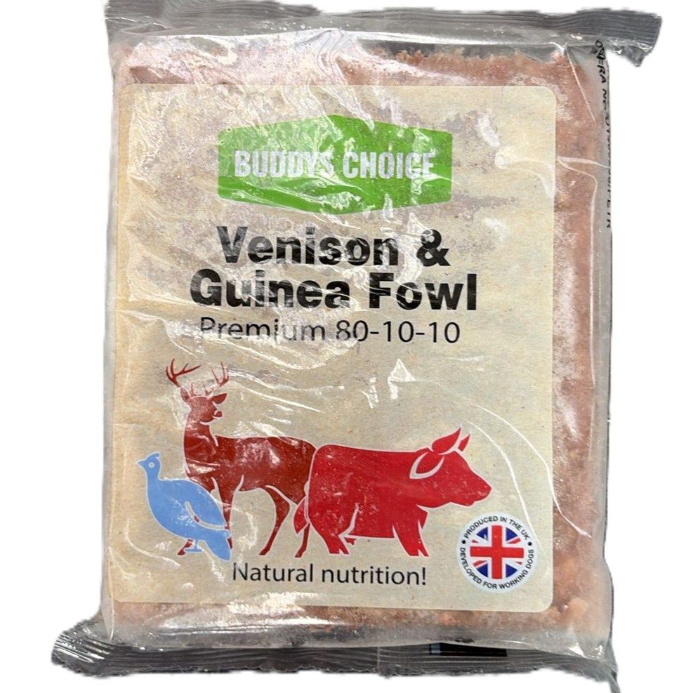 Buddys Choice Venison &amp; Guinea Fowl 80/10/10 454g