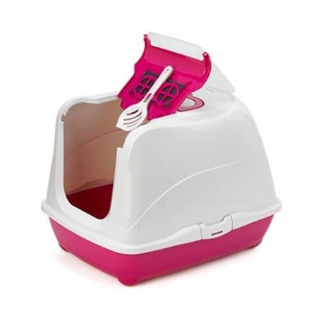 Hooded Cat Loo Hot Pink 50cm