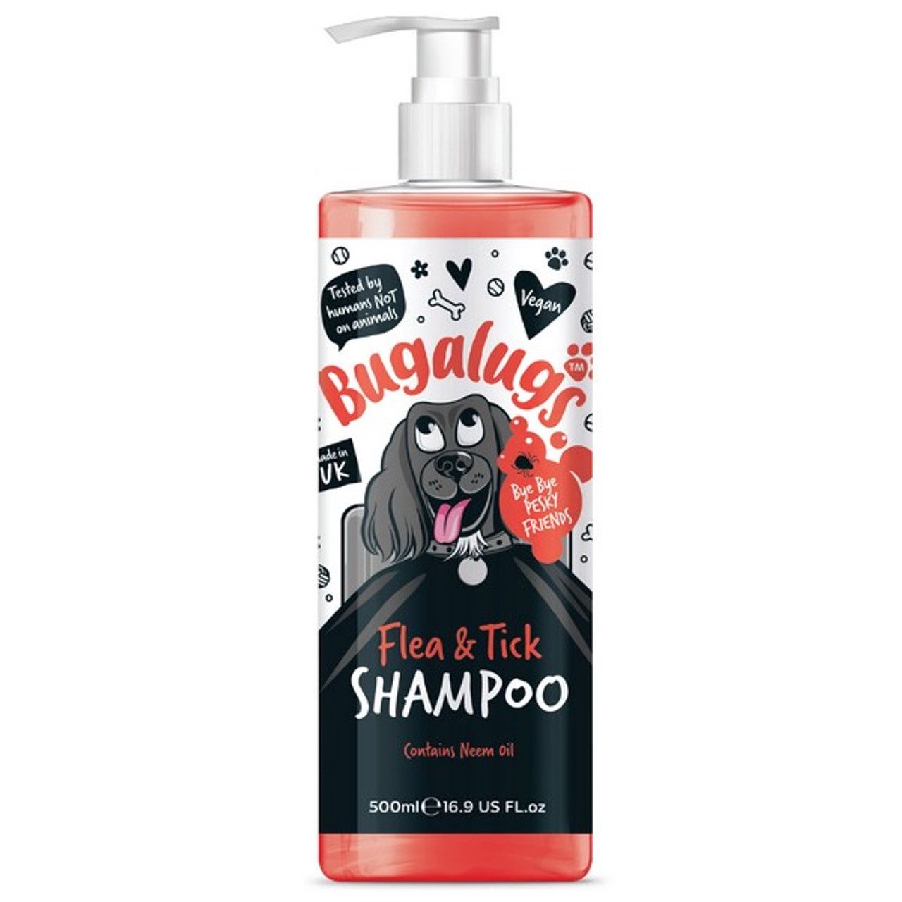 Bugalugs Flea &amp; Tick Dog Shampoo 500ml
