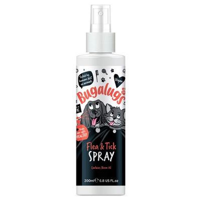Bugalugs Dog and Cat Flea and Tick Spray 200ml