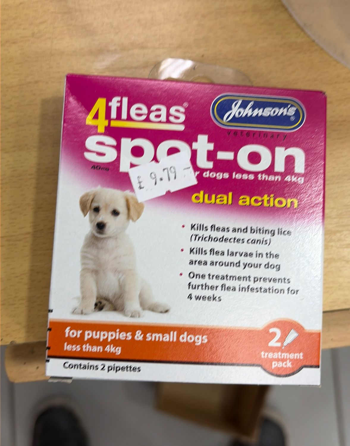 JVP 4 Fleas Spot-On Puppies &amp; Very Small Dogs