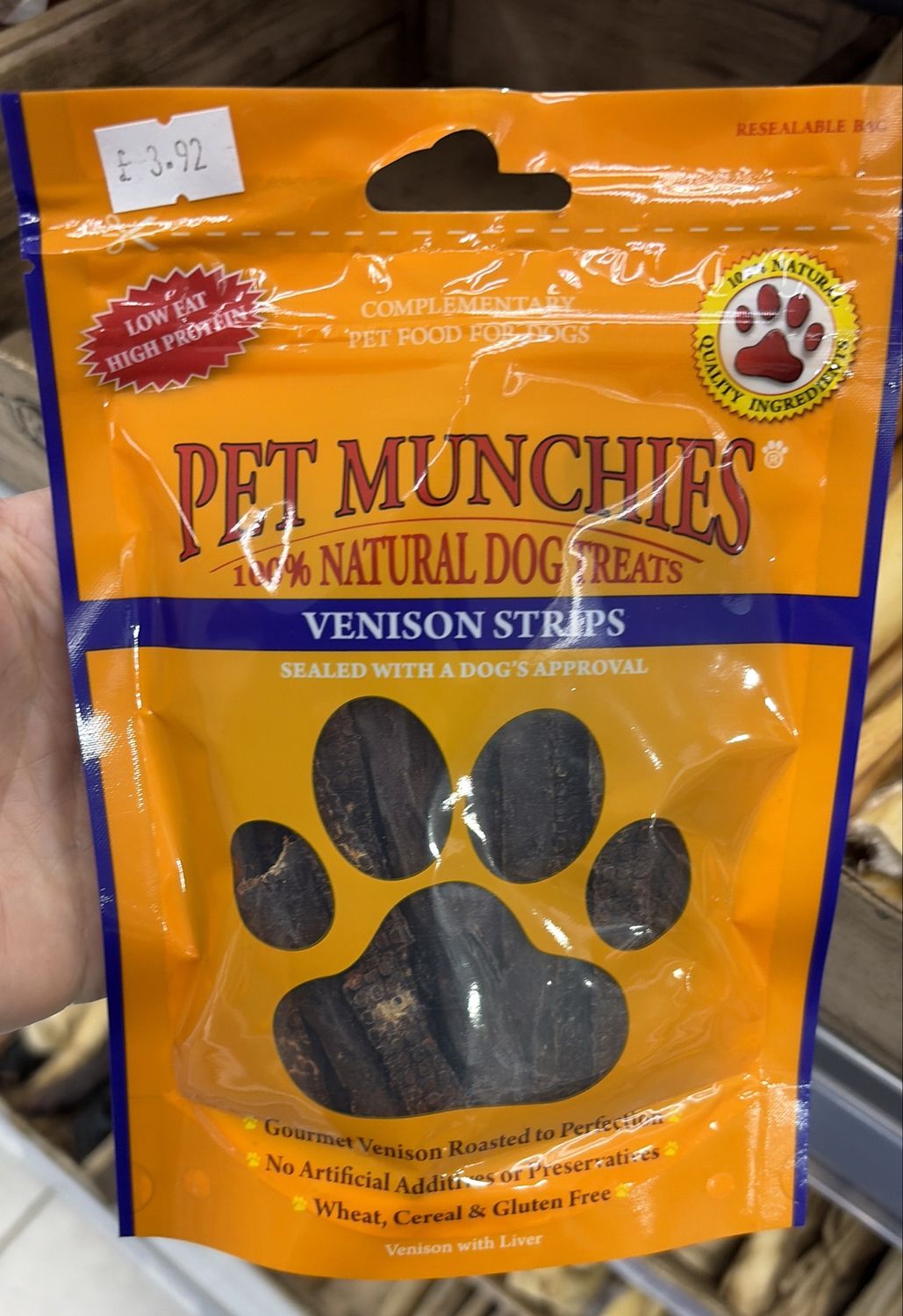 Pet Munchies Venison Strips 75g