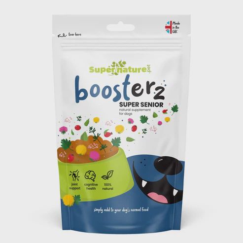 SuperNature Boosterz Super Senior Natural Supplement for Dogs 125g