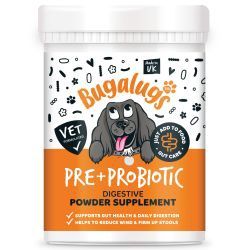Bugalugs Pre + Probiotic Digestive Powder Supplement, 200G