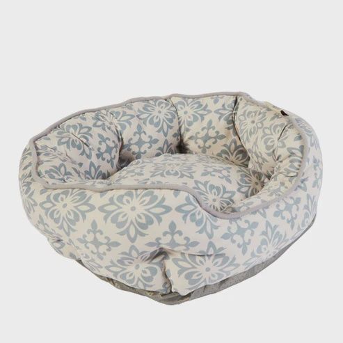 Dream Paws Scalloped Style Pet Bed Grey Small