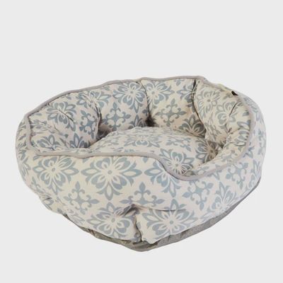 Dream Paws Scalloped Style Pet Bed Grey Small