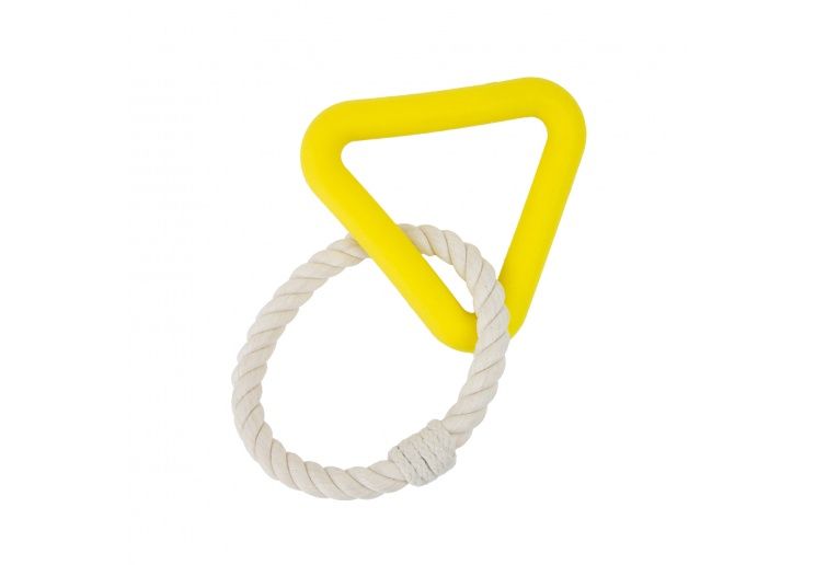 Ancol Playtime Natural Ropey Triangle (Yellow)