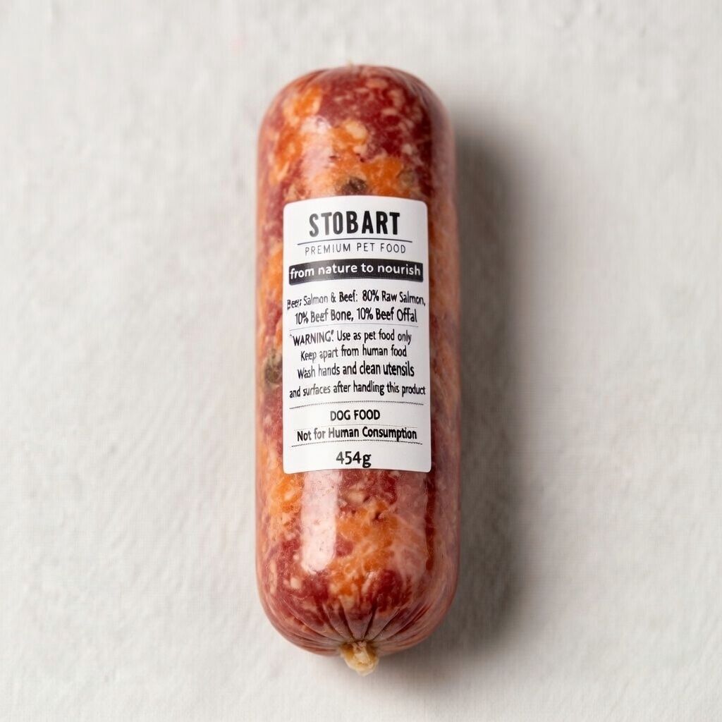 Stobarts Salmon &amp; Beef 80/10/10 454g