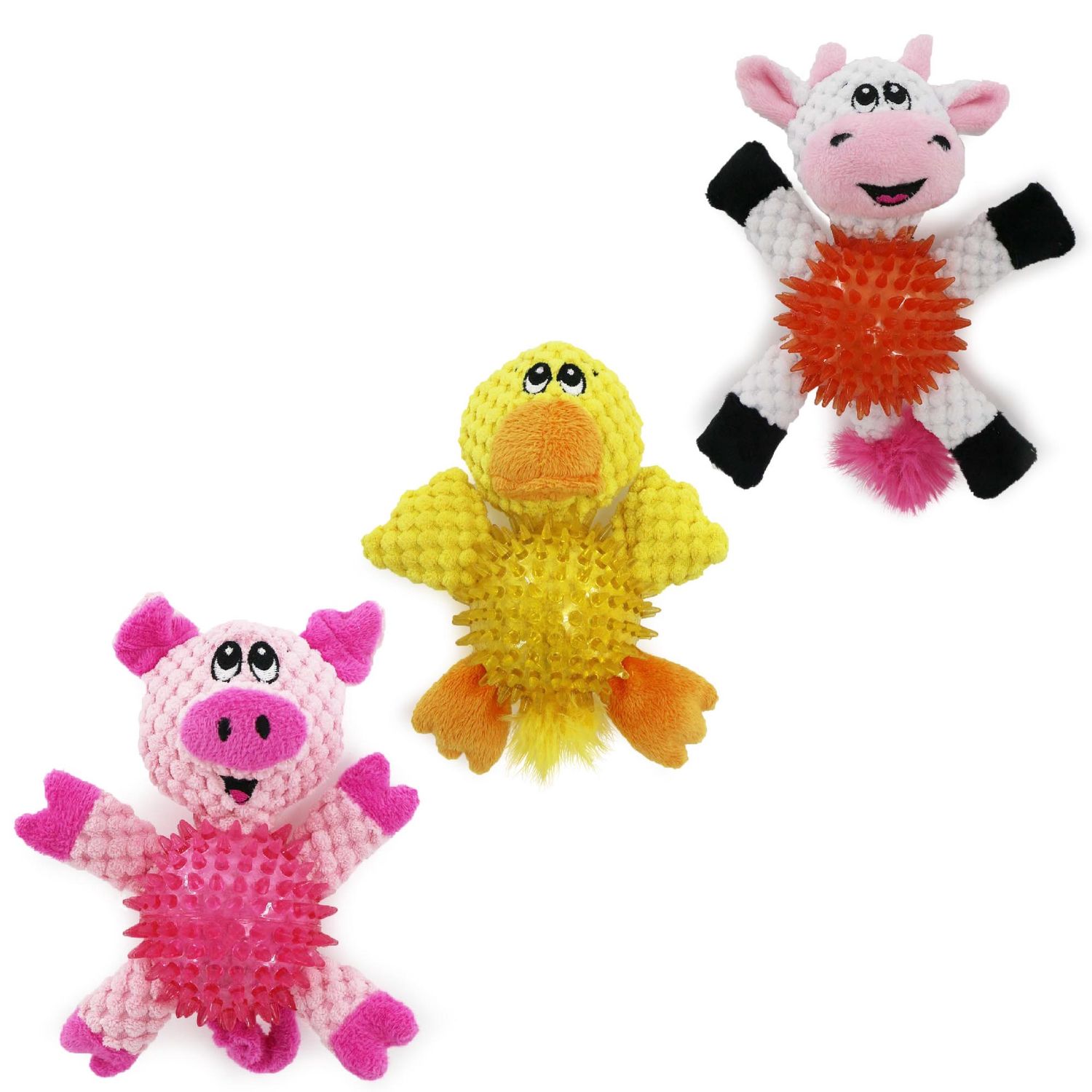 Ancol Small Bite Ball Belly Chick / Cow / Duck