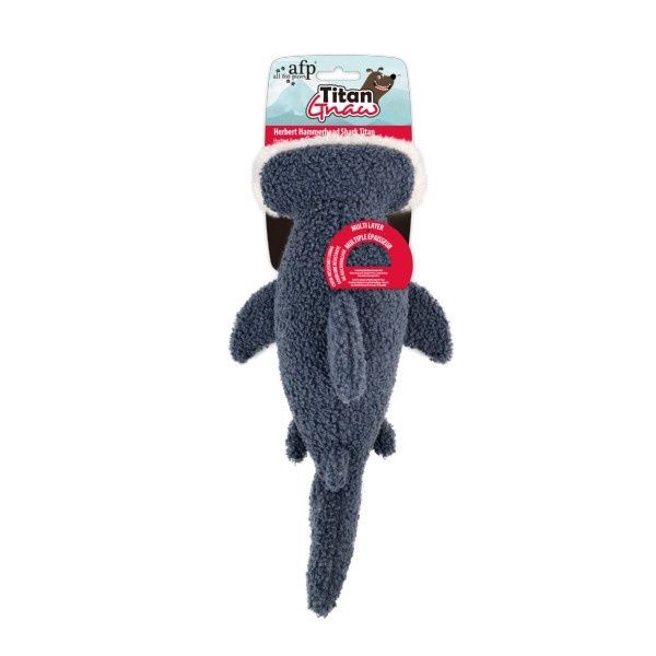 All For Paws Titan Gnaw Herbert Hammerhead Shark Titan
