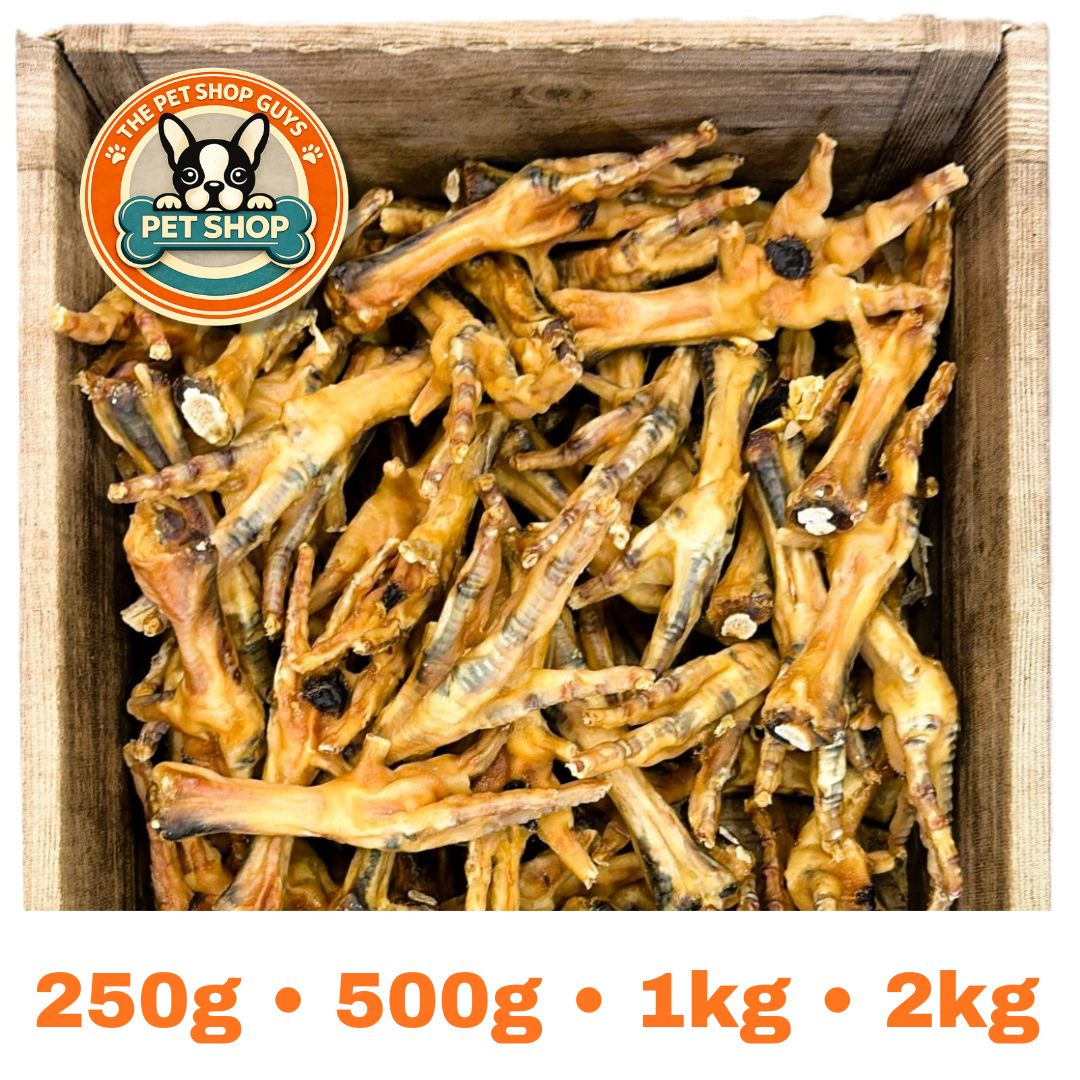 Premium Chicken Feet for Dogs 1kg – Natural Air‑Dried Dog Treats – High Protein, Grain Free