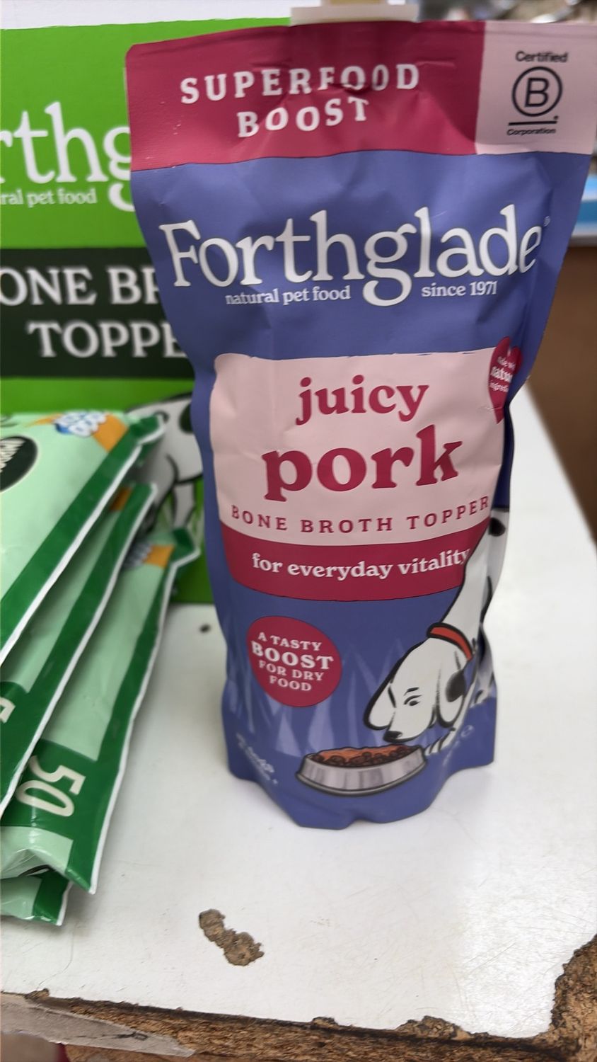 Product Details Forthglade Pork Broth Topper 6pk 180g