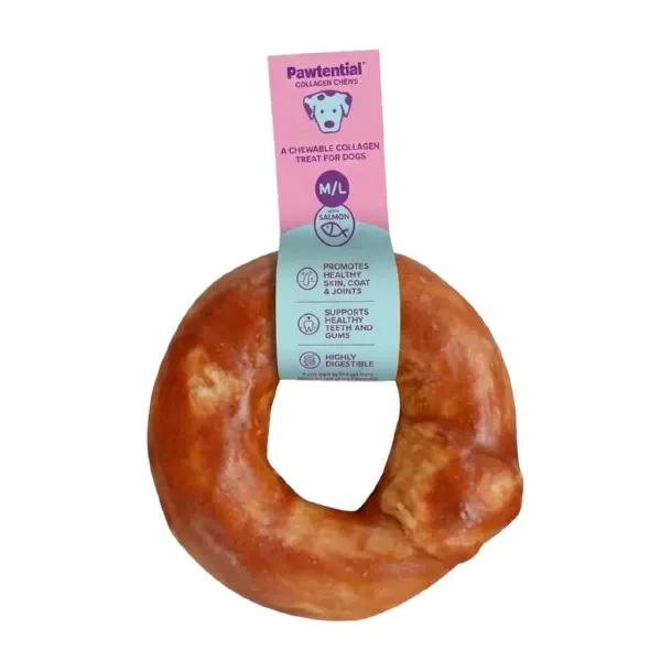 Pawtential Collagen Doughnut Salmon M/L 85g