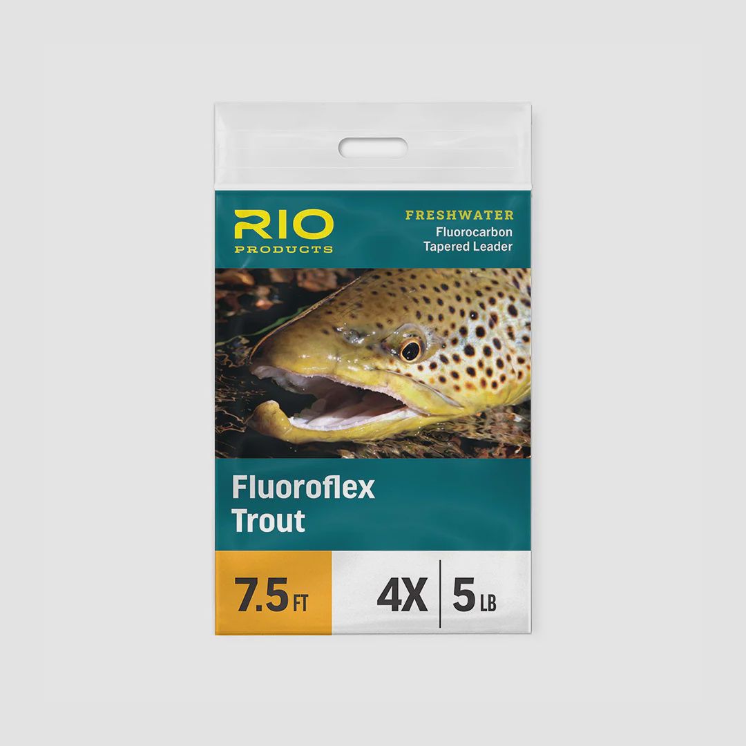 Fluoroflex Trout Leader, Size: 0X, length: 7.5ft