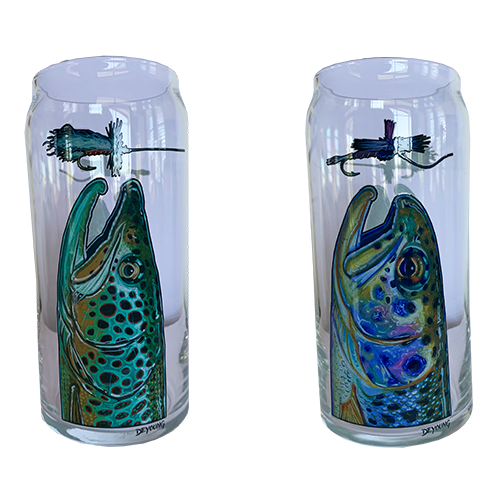 Deyoung Beer Can Pilsner Glass, Color: Brown/Rainbow