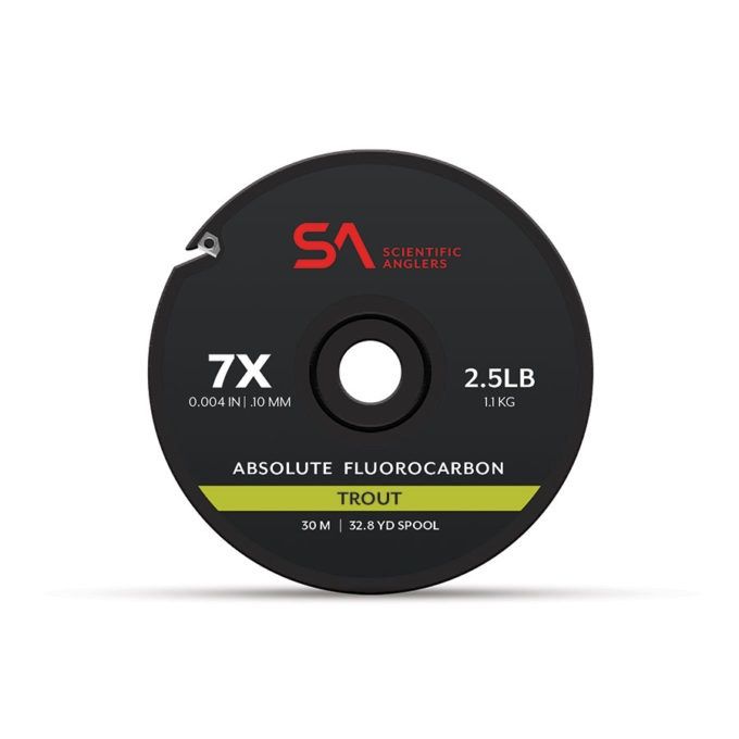 Absolute Fluorocarbon Trout Tippet, Size: 0x