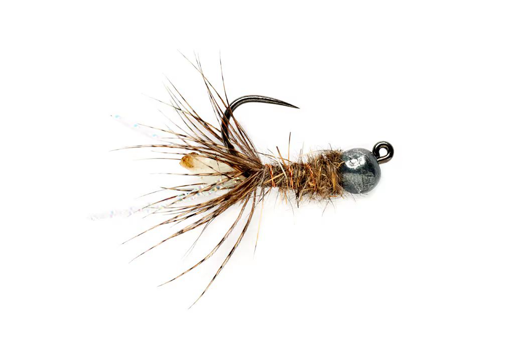 Peeping Caddis Jig, Size: 12, Color: Cream