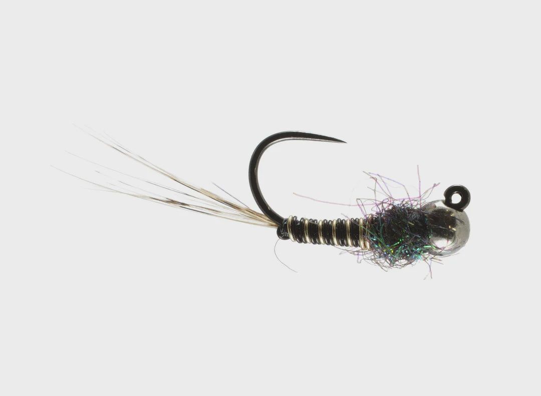 Dally&#39;s Tailwater Jig, Color: Black/Silver, Size: 18