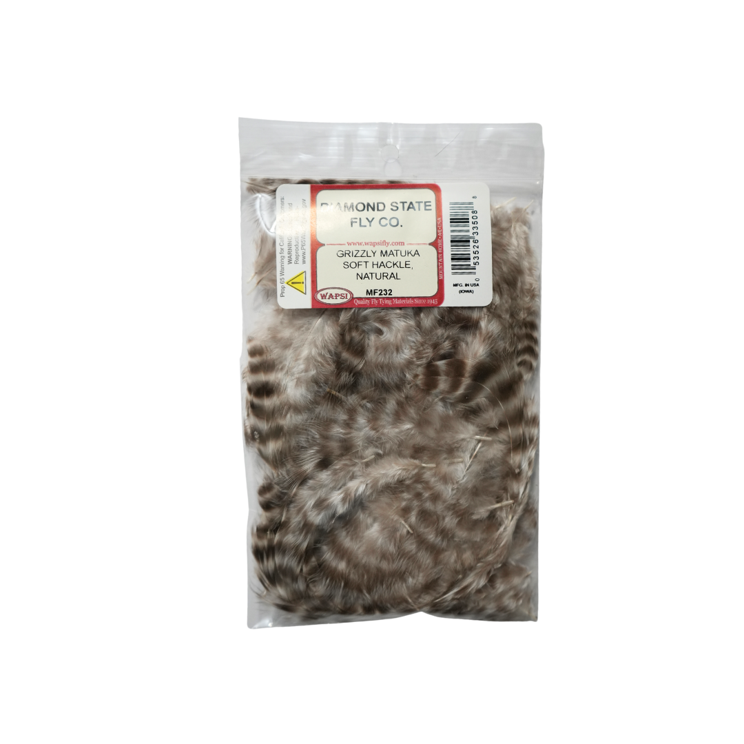 Grizzly Matuka Soft Hackle, Color: Natural Grizzly