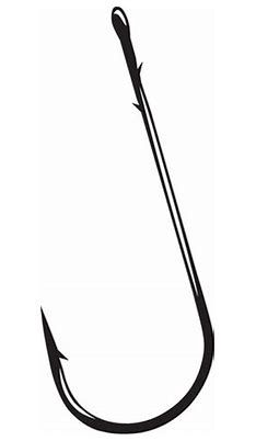 Gamakatsu Round Bend Worm Hook, Size: 2/0