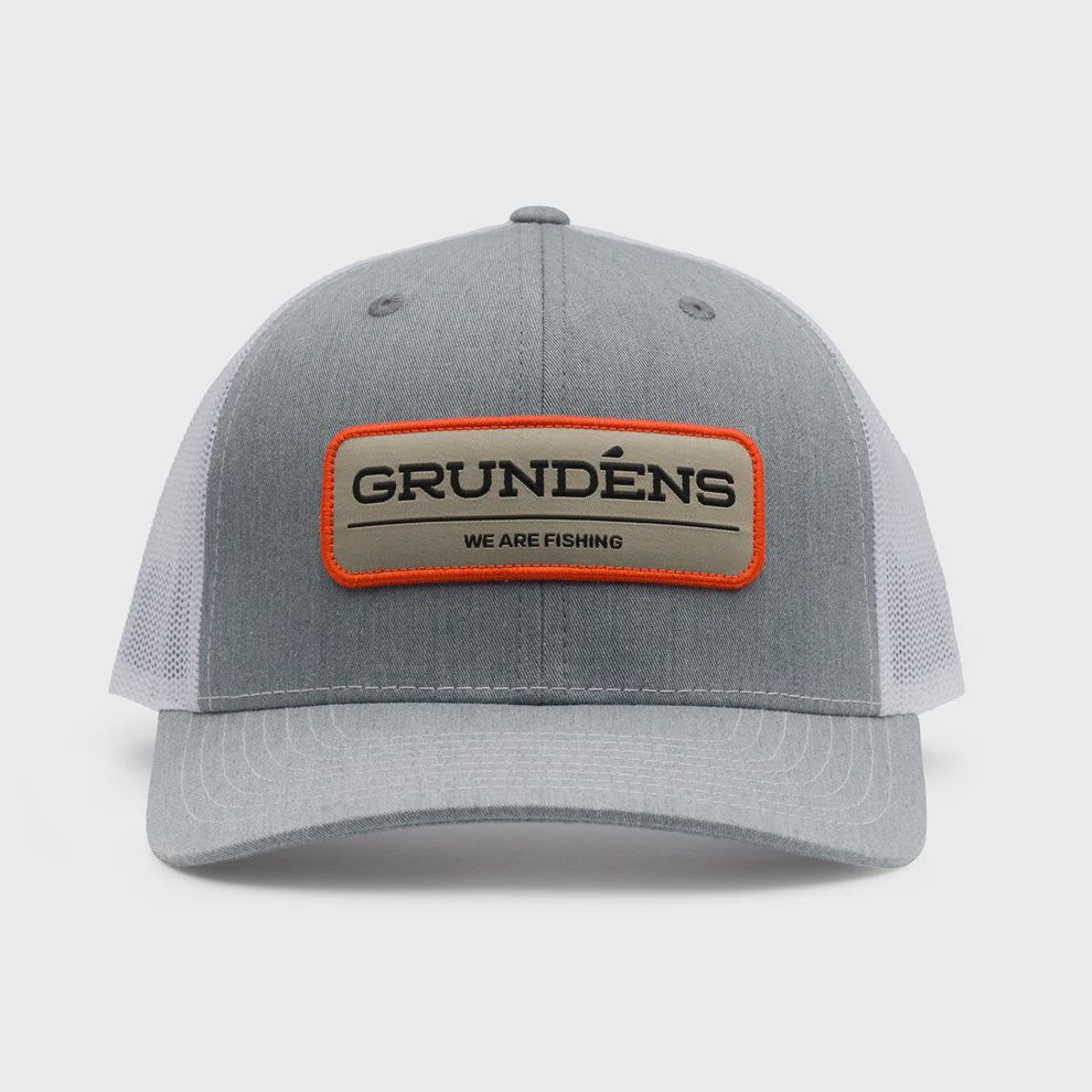 We Are Fishing Trucker, Size: Grey/White