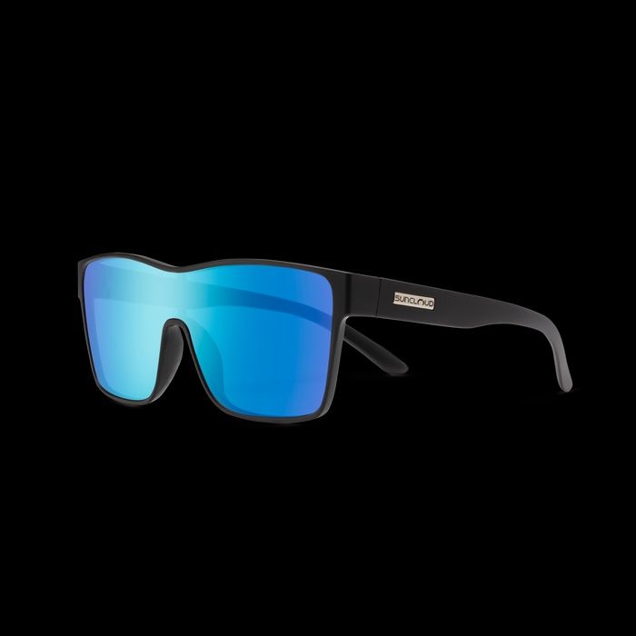 Suncloud Biff, Color: Matte Black(Blue Mirror)