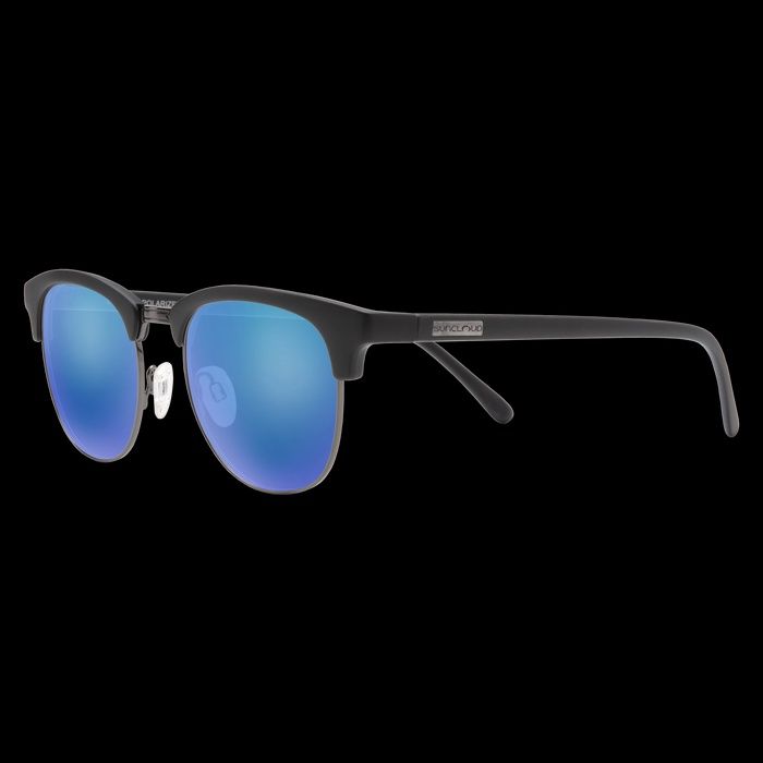 Suncloud Step Out, Color: Matte Black(Blue Mirror)