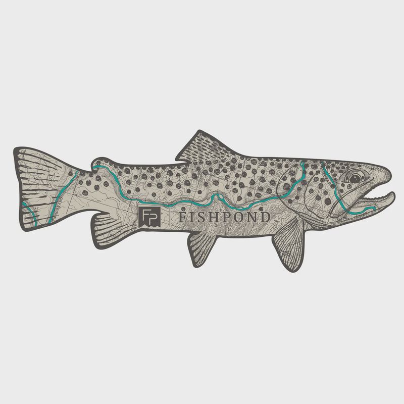 Topo Trout Sticker