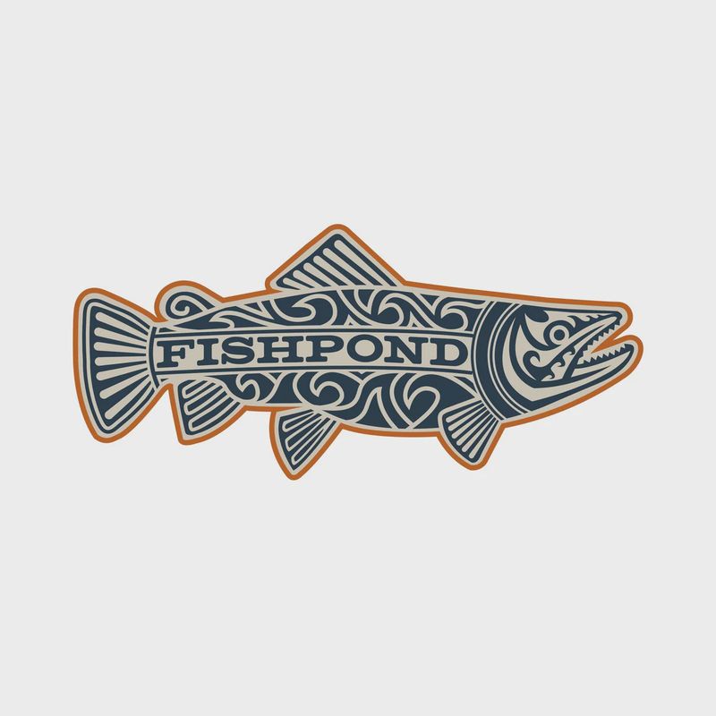 Maori Trout Sticker - Overcast