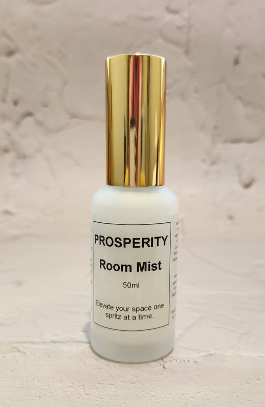 Prosperity Room Mist 50ml vibrational room spray for attracting opportunities and supporting financial flow