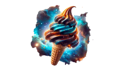 Flying Chocotop in Space