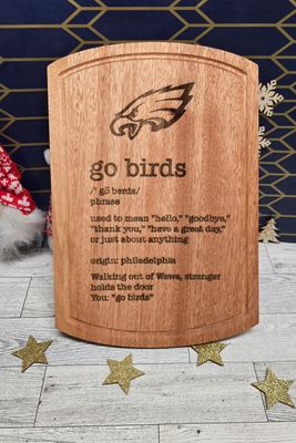 12x8 GO BIRDS definition Philadelphia Eagles Board