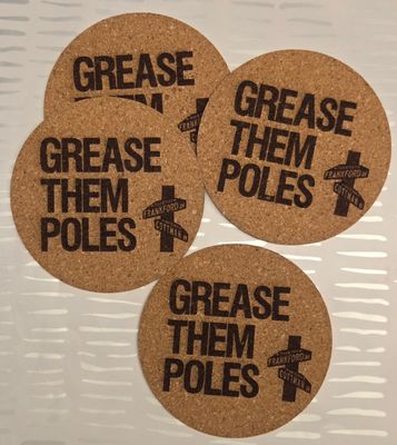 Grease Them Poles Philadelphia Eagles Coasters