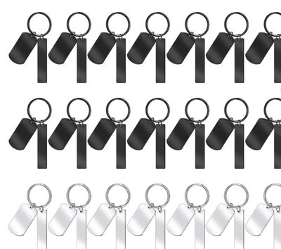CREATE Your Own: Metal 2 part Stainless Steel Keychain