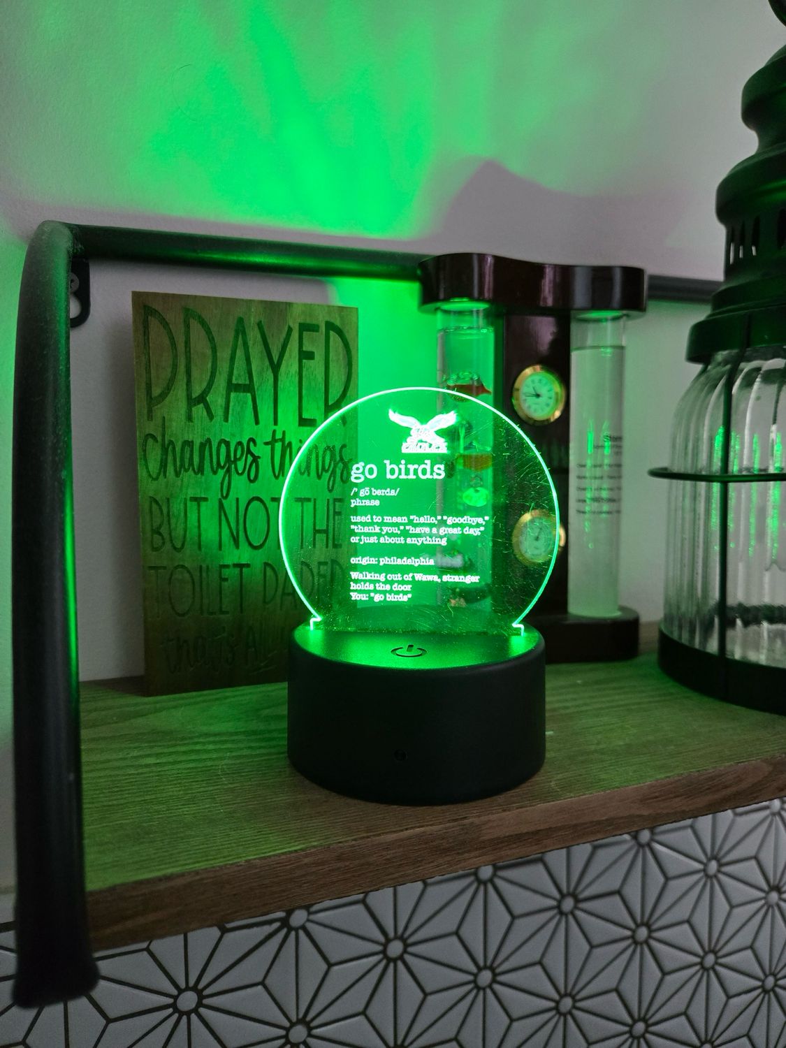 Philadelphia Eagles Go Birds Acrylic LED Light / Lamp / Nightlight