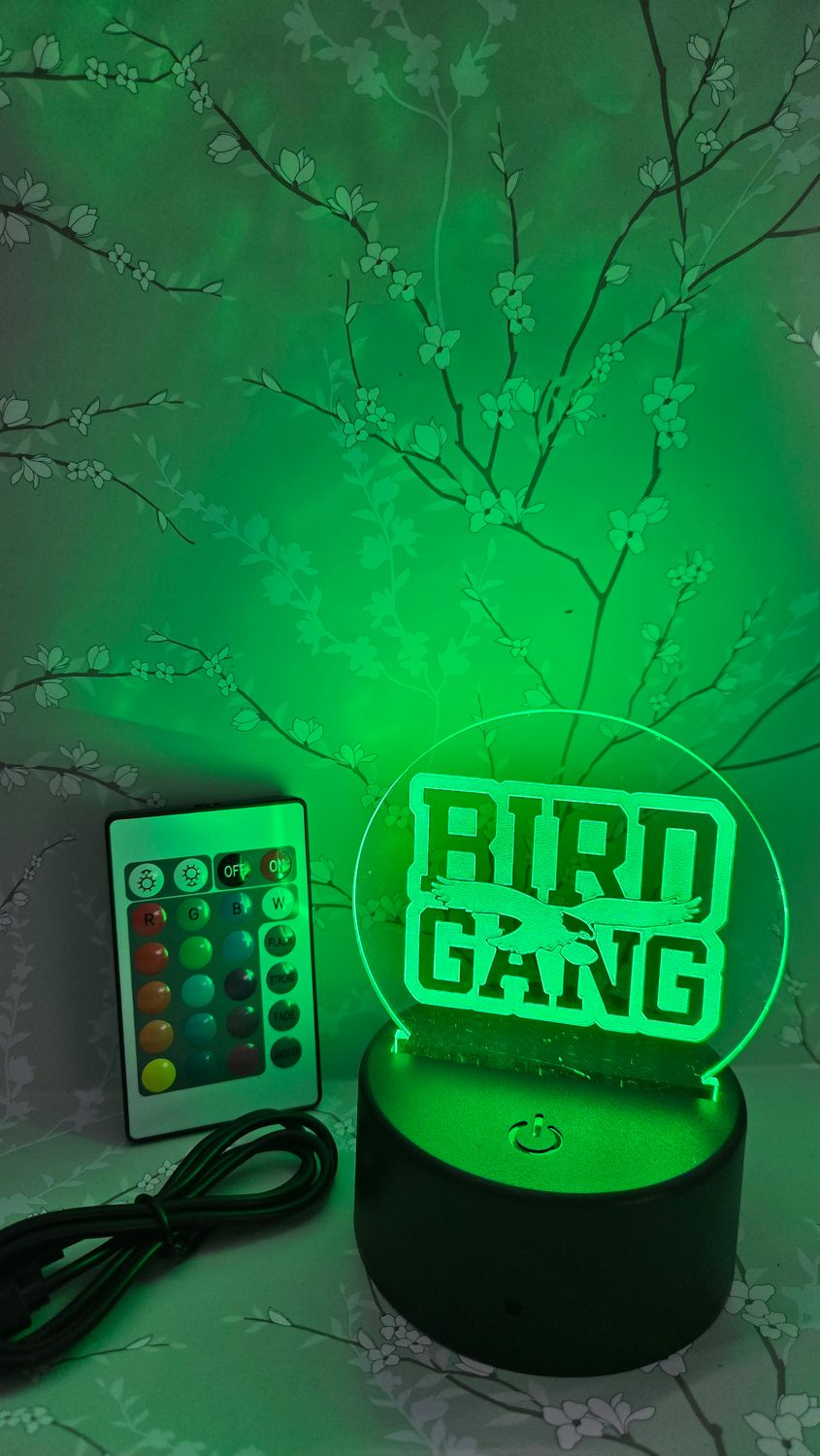 Philadelphia Eagles Bird Gang Acrylic LED Light / Lamp / Nightlight