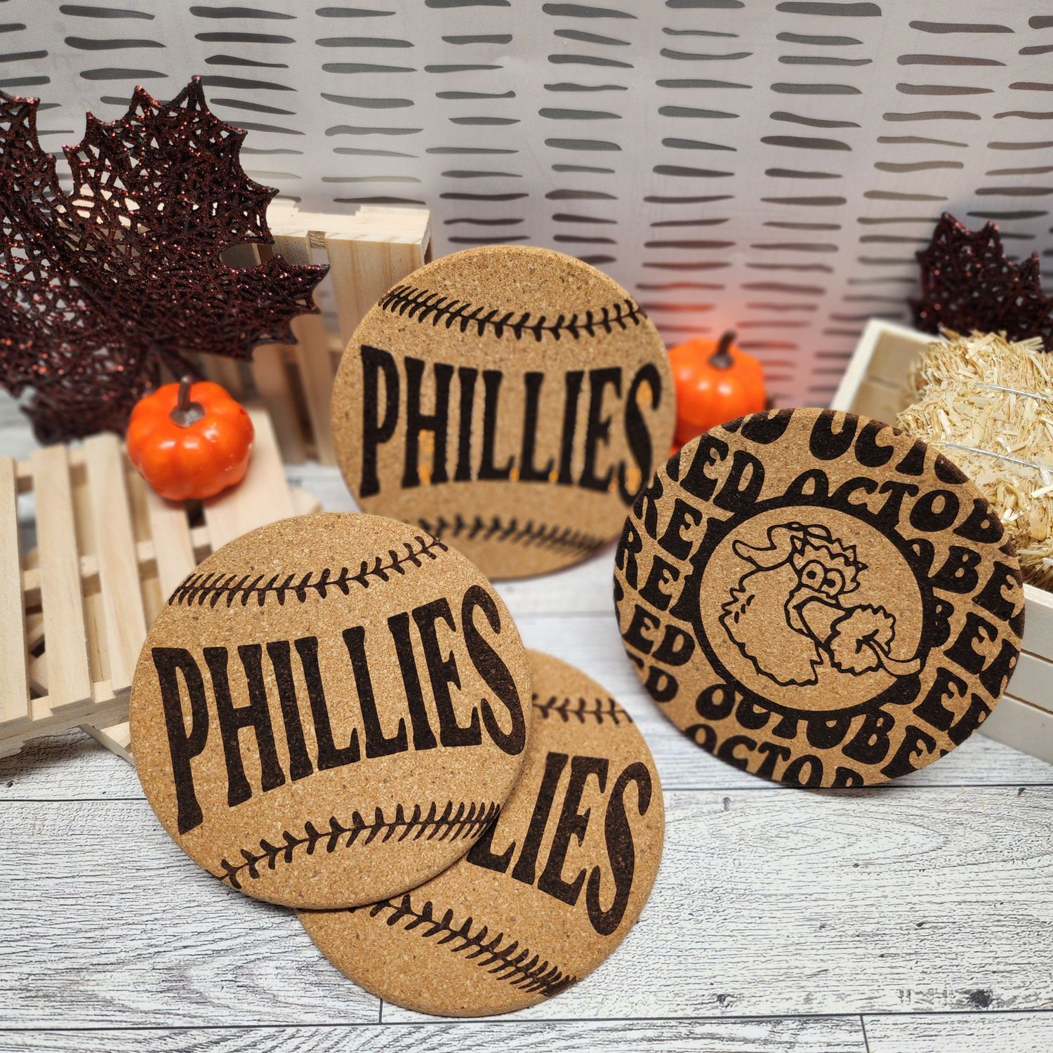 Coasters: Philadelphia Phillies Red October