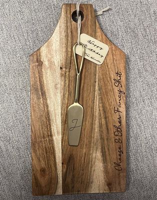 Cheers &amp; Other Fancy Sh*t Cutting Charcuterie Cheese Board