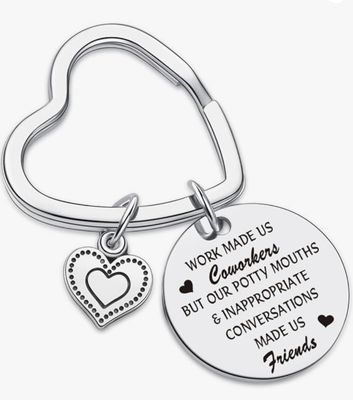 Metal Coworkers Made us Friends Keychain