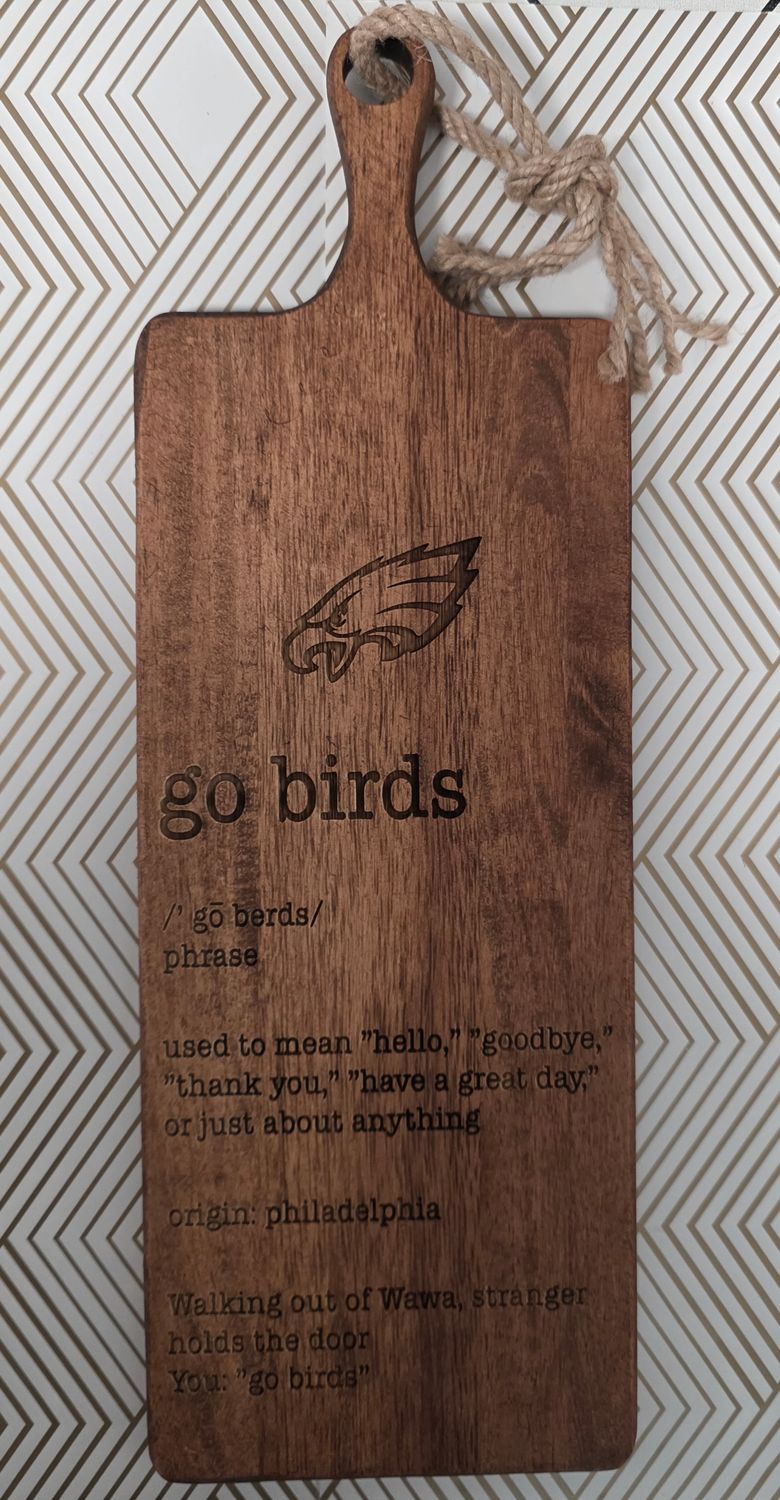 15x5  GO BIRDS definition Philadelphia Eagles Board