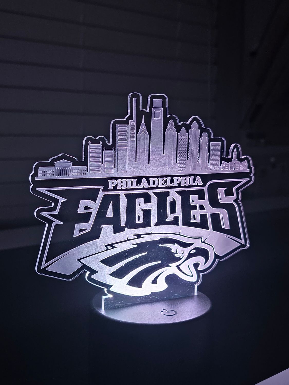 Philadelphia Eagles Philly Skyline Acrylic LED Light / Lamp / Nightlight