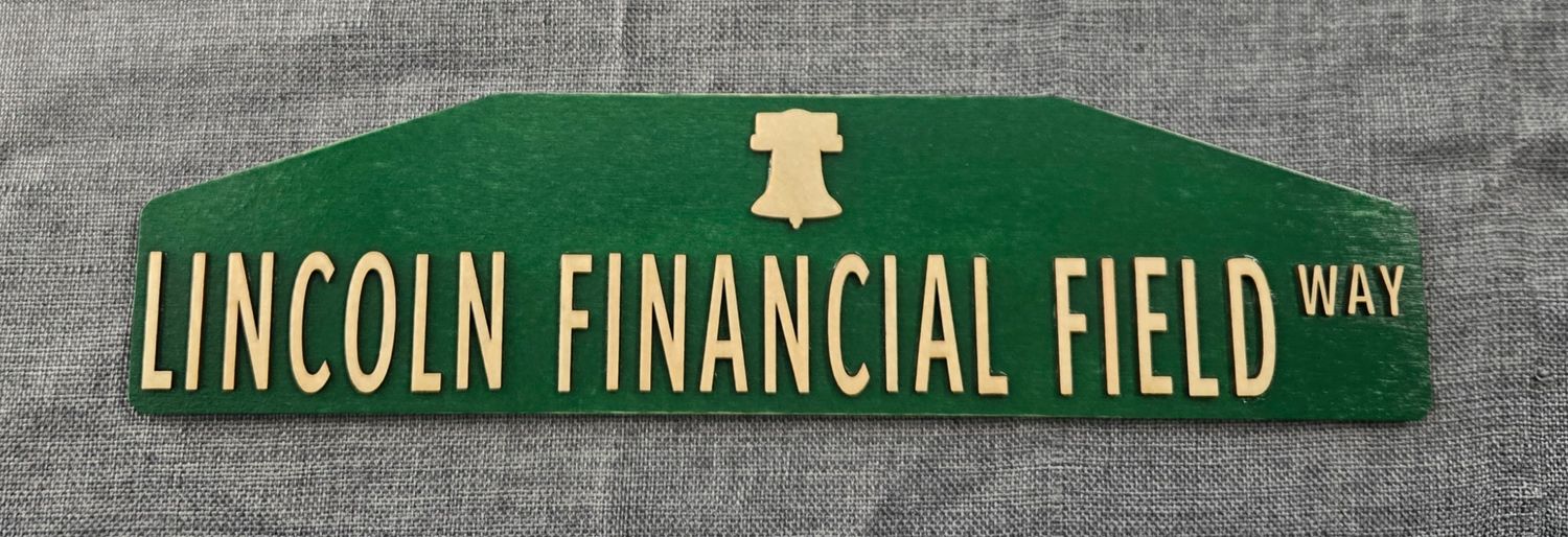 Lincoln Financial Field Way Philadelphia Phillies Street Sign