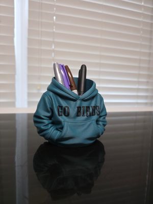 Go BIRDS Philadelphia Eagles 3d Printed Hoodie Pen Pencil Utensil Holder | Office Desk Accessories
