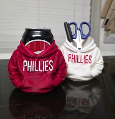 Philadelphia Phillies  3d Printed Hoodie Pen Pencil soda Can Utensil Holder | Office Desk Accessories