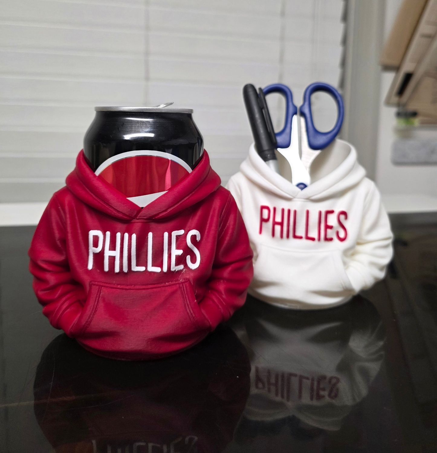 Philadelphia Phillies  3d Printed Hoodie Pen Pencil soda Can Utensil Holder | Office Desk Accessories