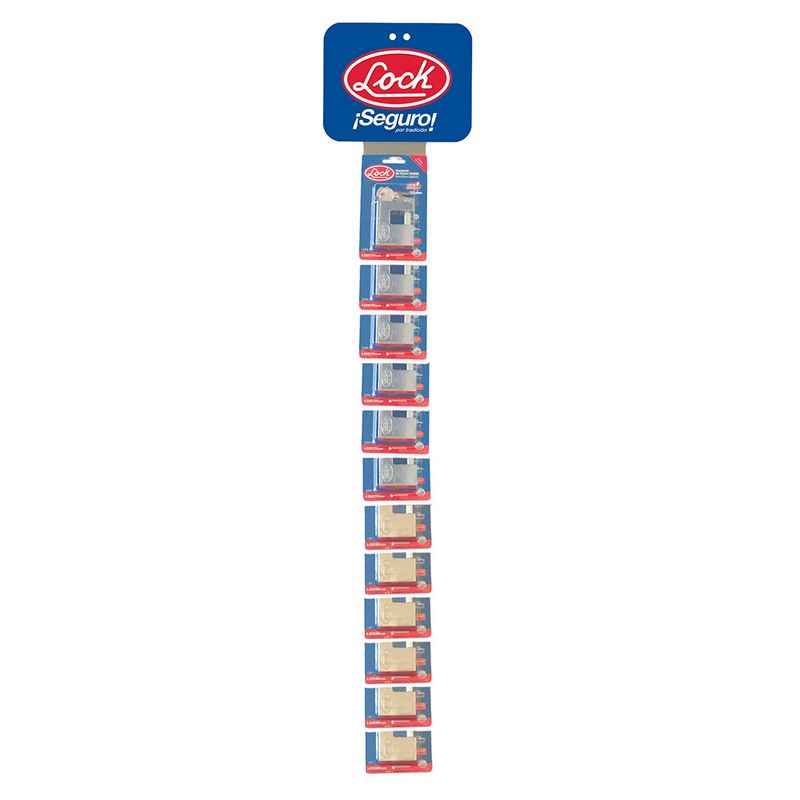 Tira de impulso con candados para cortina llave tetra 8 x 100 cm, 13 piezas Lock