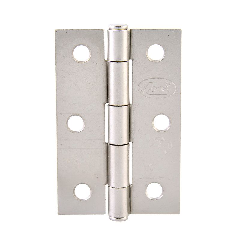 Bisagra alargada de acero níquel satinado 4" X 2.87" Lock
