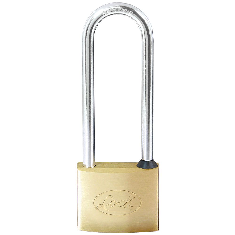 Candado de latón extra largo 50 mm, llave estándar Lock